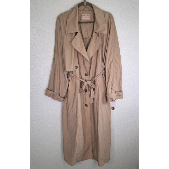 Free People Jackets & Blazers - Free People Eastwick Trench Coat Womens XL We The Free Lightweight Nylon NEW